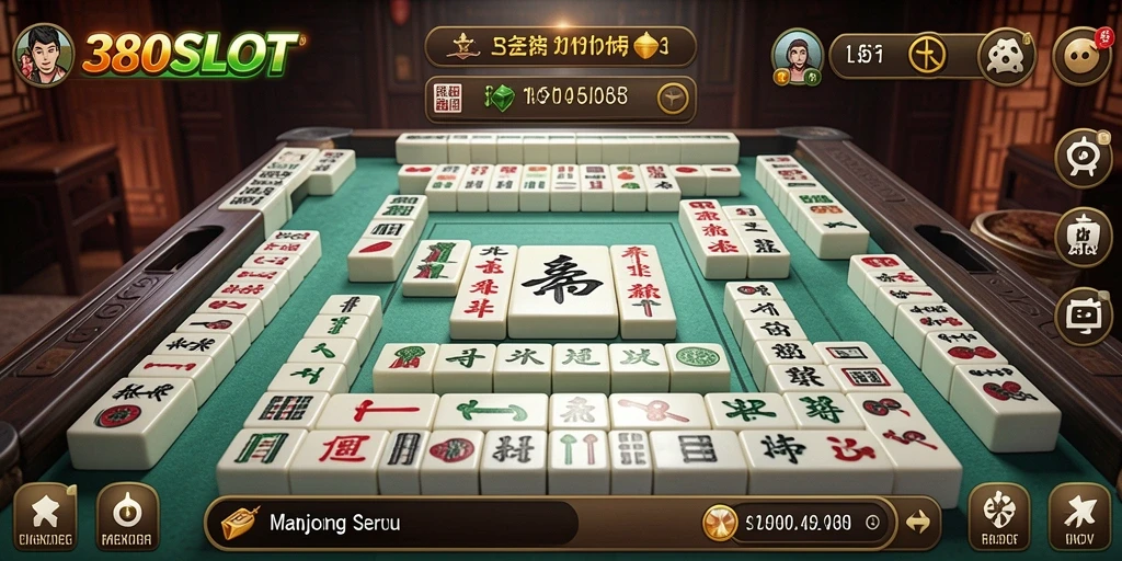 Tampilan gameplay seru dari 380SLOT saat bermain Mahjong.