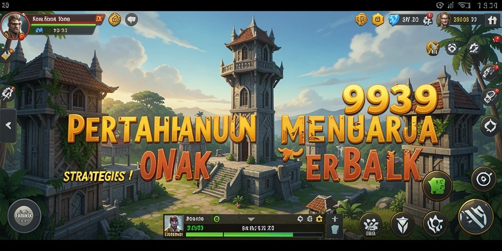Tampilan menarik dari gameplay Tower Defense 9939 yang mendebarkan.