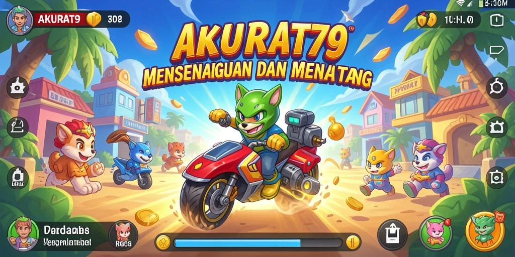 Screenshot utama AKURAT79 menampilkan gameplay Arcade yang seru dan menantang.