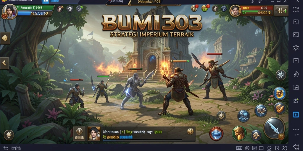 Gameplay seru saat membangun kerajaan di BUMI303.