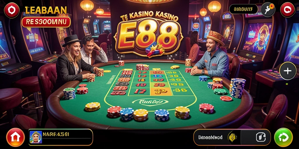 Tampilan gameplay menarik dari E88 dengan grafik yang memukau.