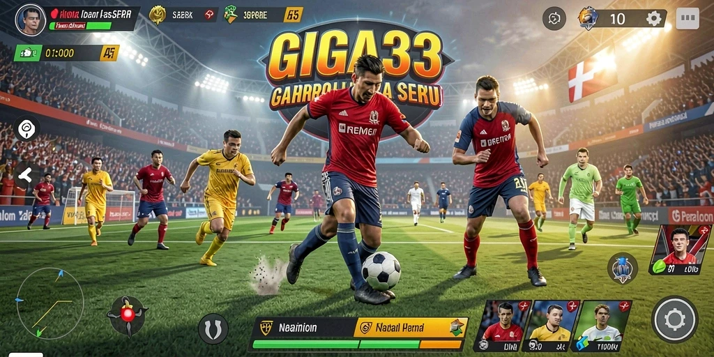 Tampilan menarik dari gameplay GIGA33 saat pertandingan berlangsung.