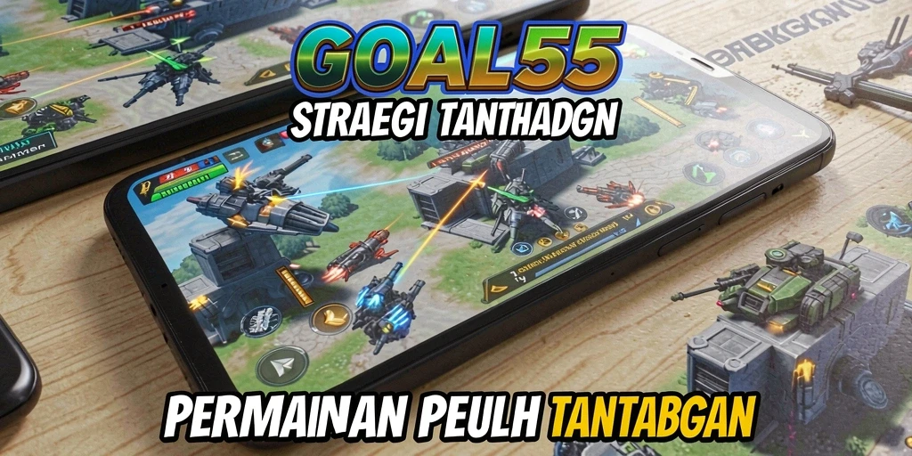 Tampilan gameplay strategis penuh aksi di GOAL55.