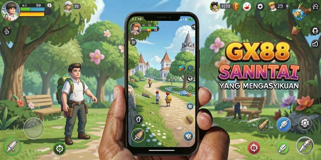 Tampilan gameplay menarik dari GX88 yang menyenangkan dan santai.