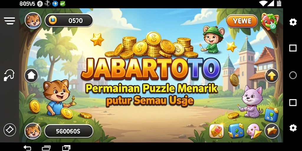 Menampilkan gameplay JABARTOTO dengan berbagai teka-teki yang menantang.