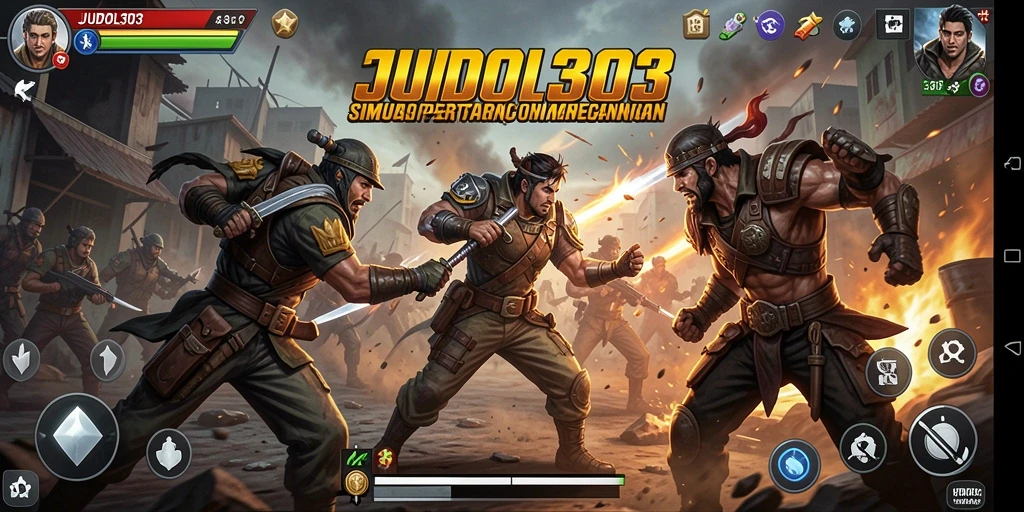 Tampilan gameplay seru dalam JUDOL303 dengan pertarungan dinamis.