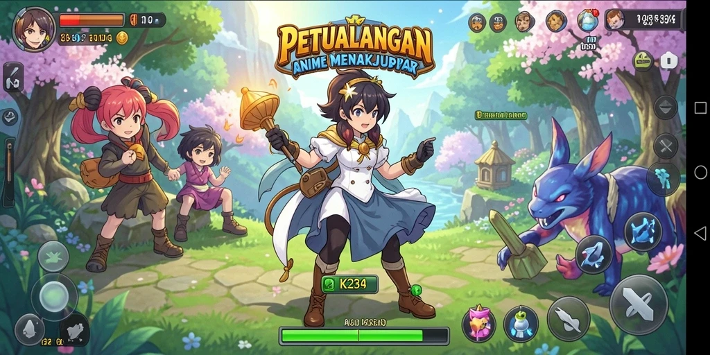 Tangkapan layar menunjukkan aksi pertempuran epik di K234.