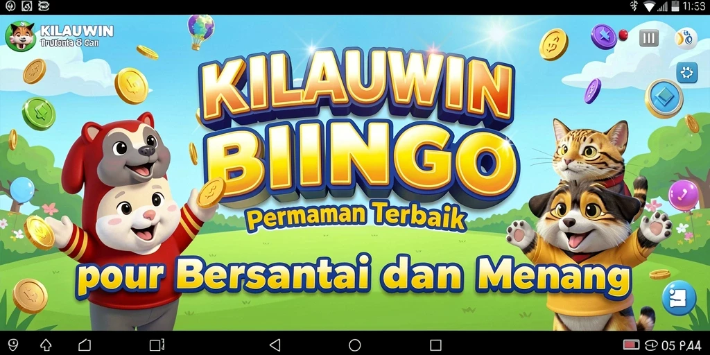 Menampilkan gameplay seru di KILAUWIN Bingo.
