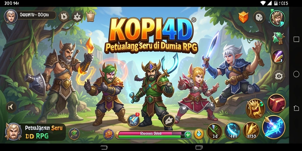 Tampilan gameplay RPG yang menegangkan di KOPI4D.