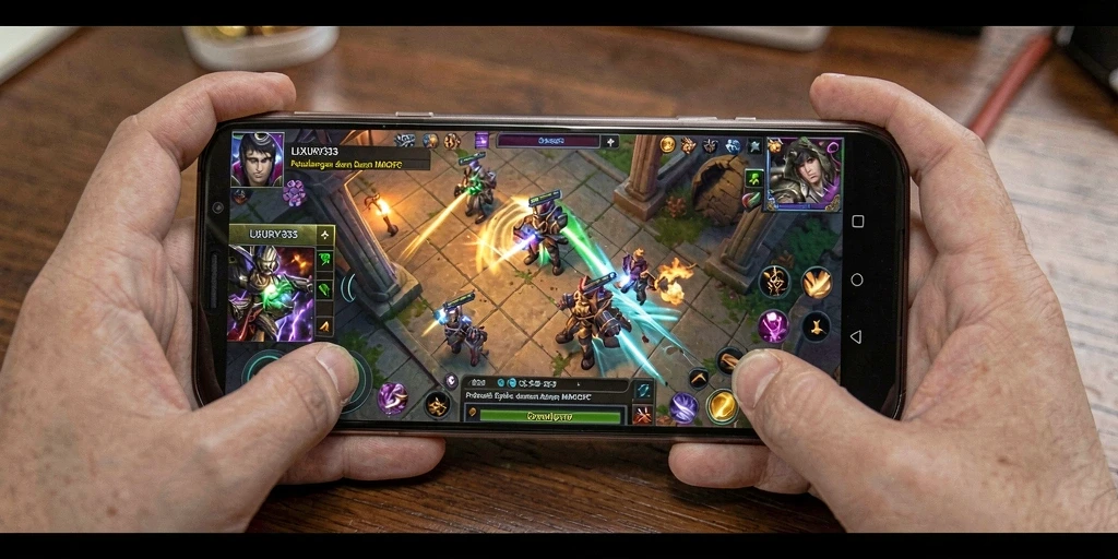Screenshot gameplay LUXURY333 menunjukkan aksi seru di dunia MMORPG.