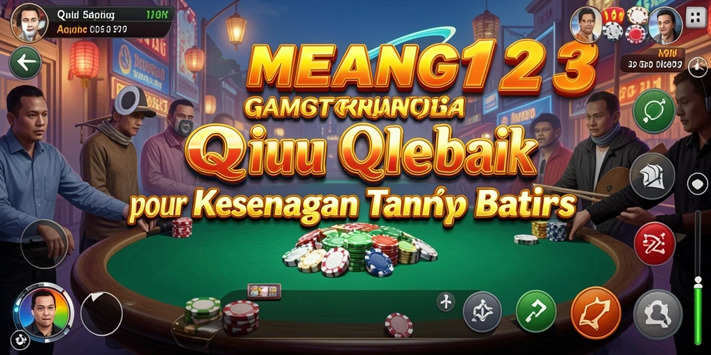 Screenshot MENANG123 menampilkan momen seru permainan QiuQiu.
