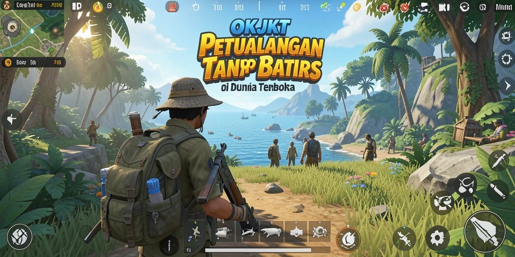 Gameplay seru di dunia terbuka OKJKT yang memukau.