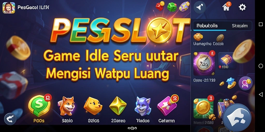 Tampilan gameplay PESGSLOT dengan berbagai slot menarik dan efek visual menawan.