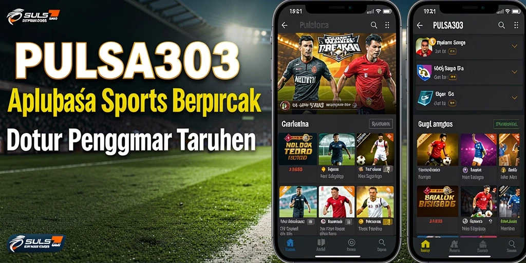 Tampilan aplikasi PULSA303 dengan fitur taruhan olahraga yang lengkap.