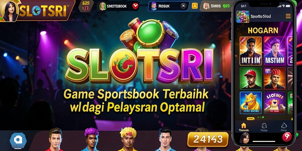 Tampilan utama SLOTSRI dengan opsi taruhan olahraga yang menarik.