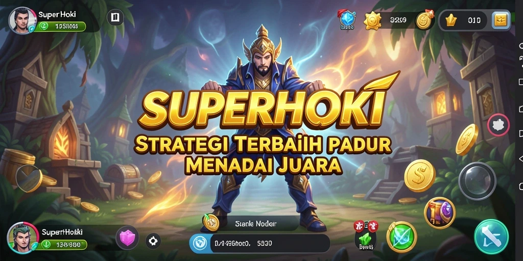 Tampilan gameplay SUPERHOKI yang memukau dan penuh strategi.