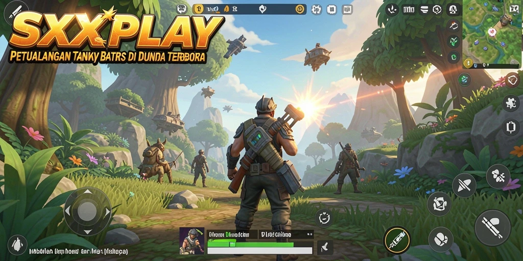 Tampilan gameplay SXXPLAY yang menakjubkan di dunia terbuka.