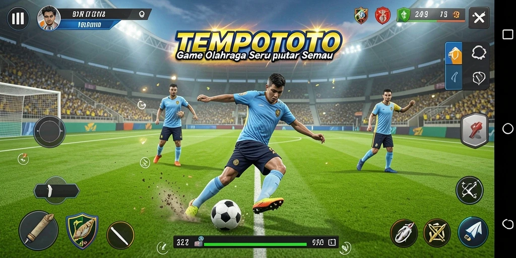 Tangkapan layar dari gameplay TEMPOTOTO yang penuh aksi dan seru.